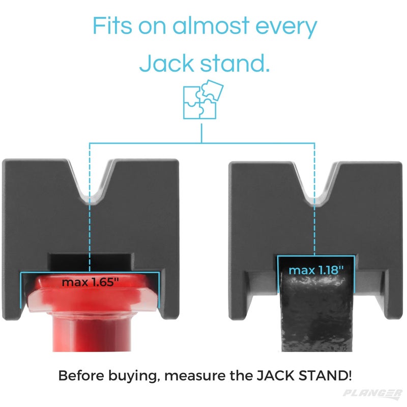 PLANGERÂ® - Protect Pad â€“Rubber Axle Stand Pad â€“ Protect Your Car When Jacking It Up with a Jack Stand â€“ Made from Highly Durable Rubber - Image 3